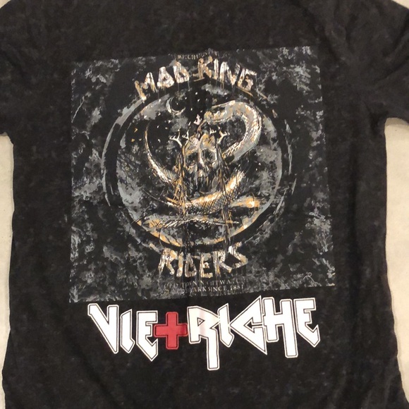 Vie + Riche Paris T-Shirt Mad King Riders T-shirt - Picture 2 of 10